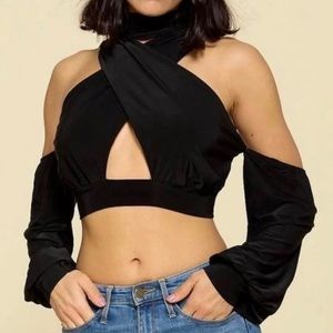 SexyUnique Black Crop Top